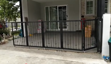 ประตูบานเลื่อนโค้งรีโมทไฟฟ้า 500kg สำหรับบ้าน